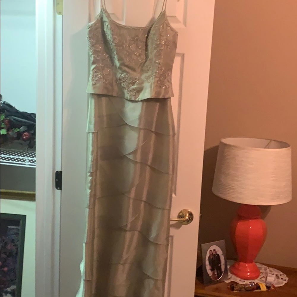 Beaded strapless mother of the bride